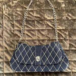 Vera Bradley Denim Quilted Chain Shoulder Bag